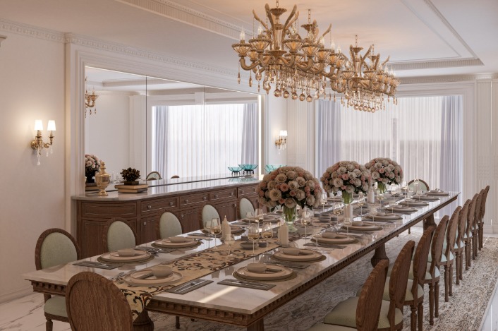 Classical Harmony in the Dining Room